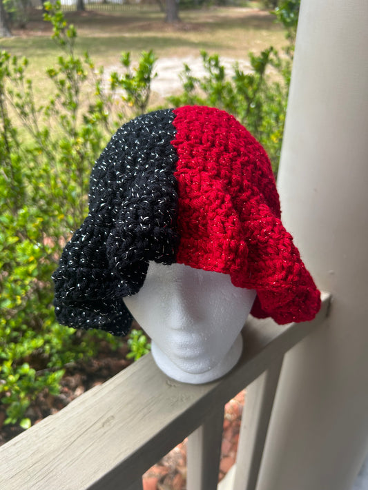 Red/Black Wavy Ruffle