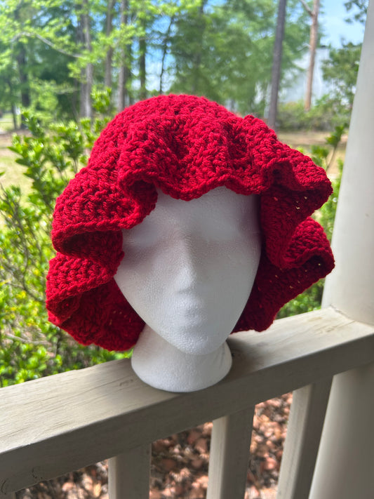 Red Wavy Ruffle